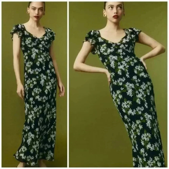 Reformation Lisola short-sleeve midi dress size S B1911